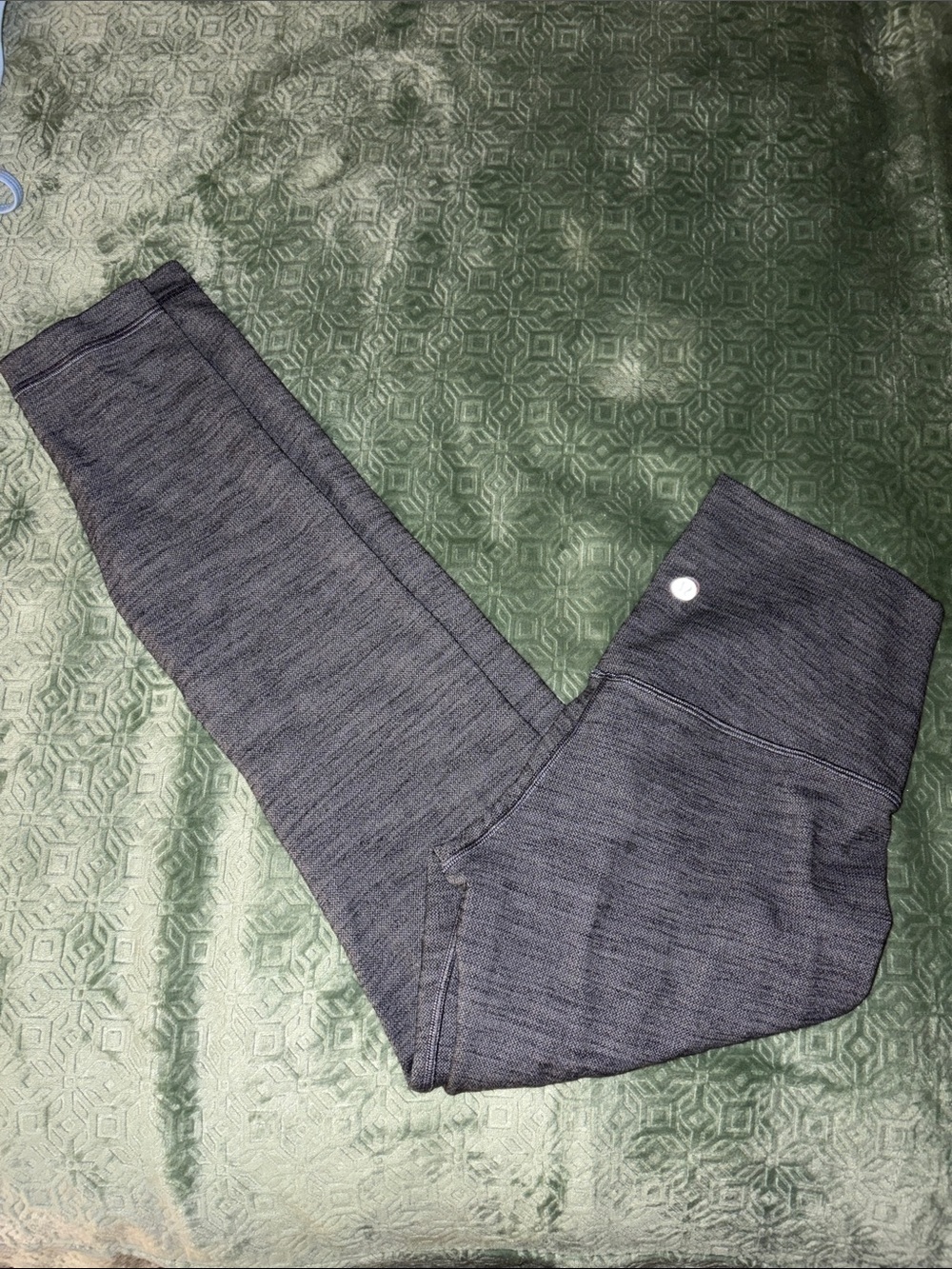 Lululemon High Waisted Heathered Gray Leggings